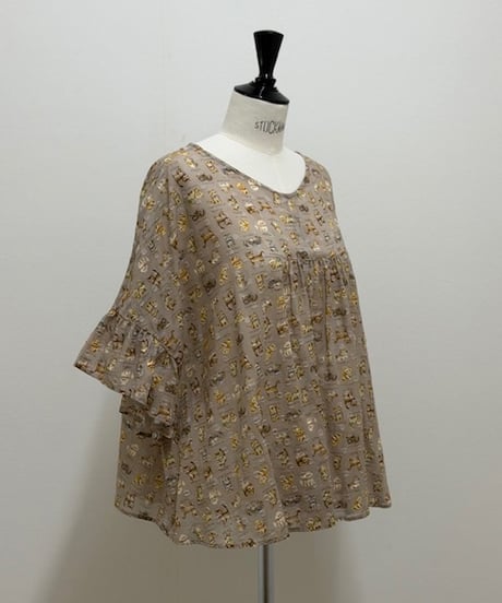 【3L】kitten HIRARA blouse