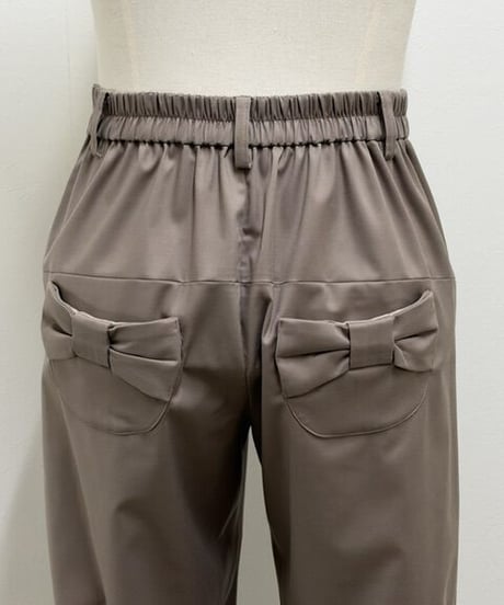 【3L】back ribbon pants