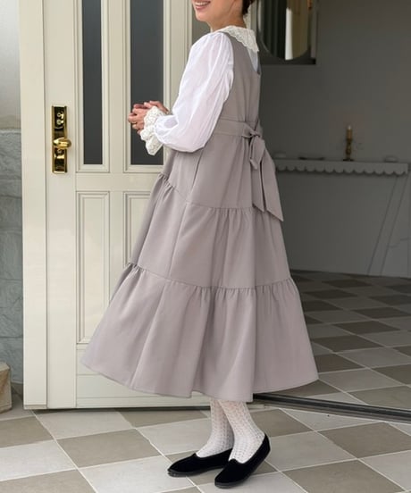 【3L】tiered jumper skirt