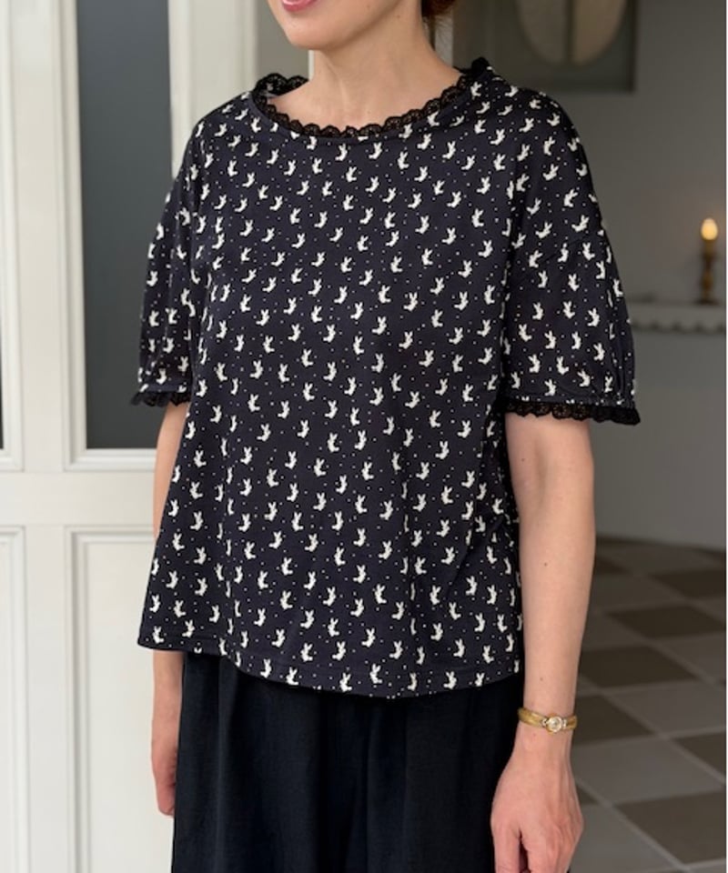 yukiemon Tシャツ M】textile T shirt | yukiemon global