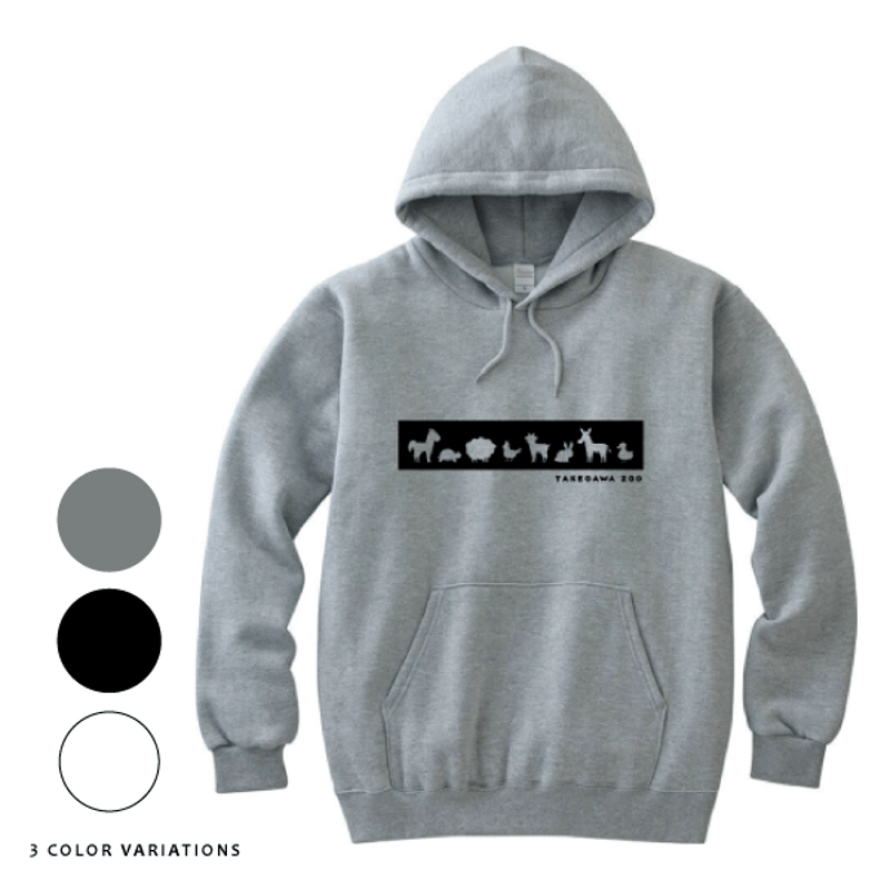 オリジナルパーカー XL（ホワイト／ブラック／グレー）＜運営支援