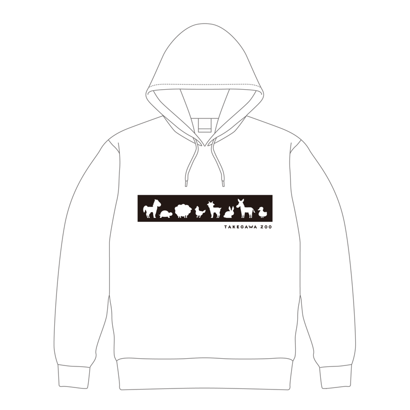 オリジナルパーカー XL（ホワイト／ブラック／グレー）＜運営支援