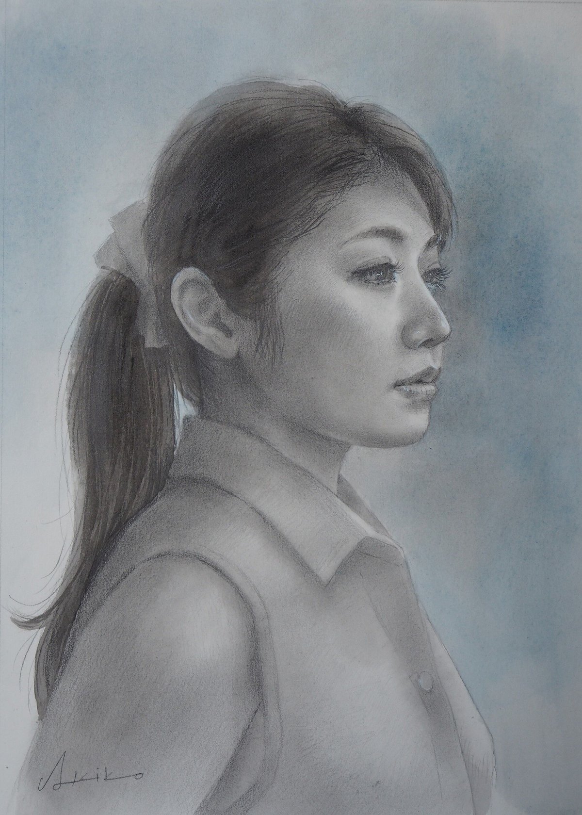 徳田明子「優しいひと」F3号 Tokuda Akiko | 美岳画廊 Gallery Mit