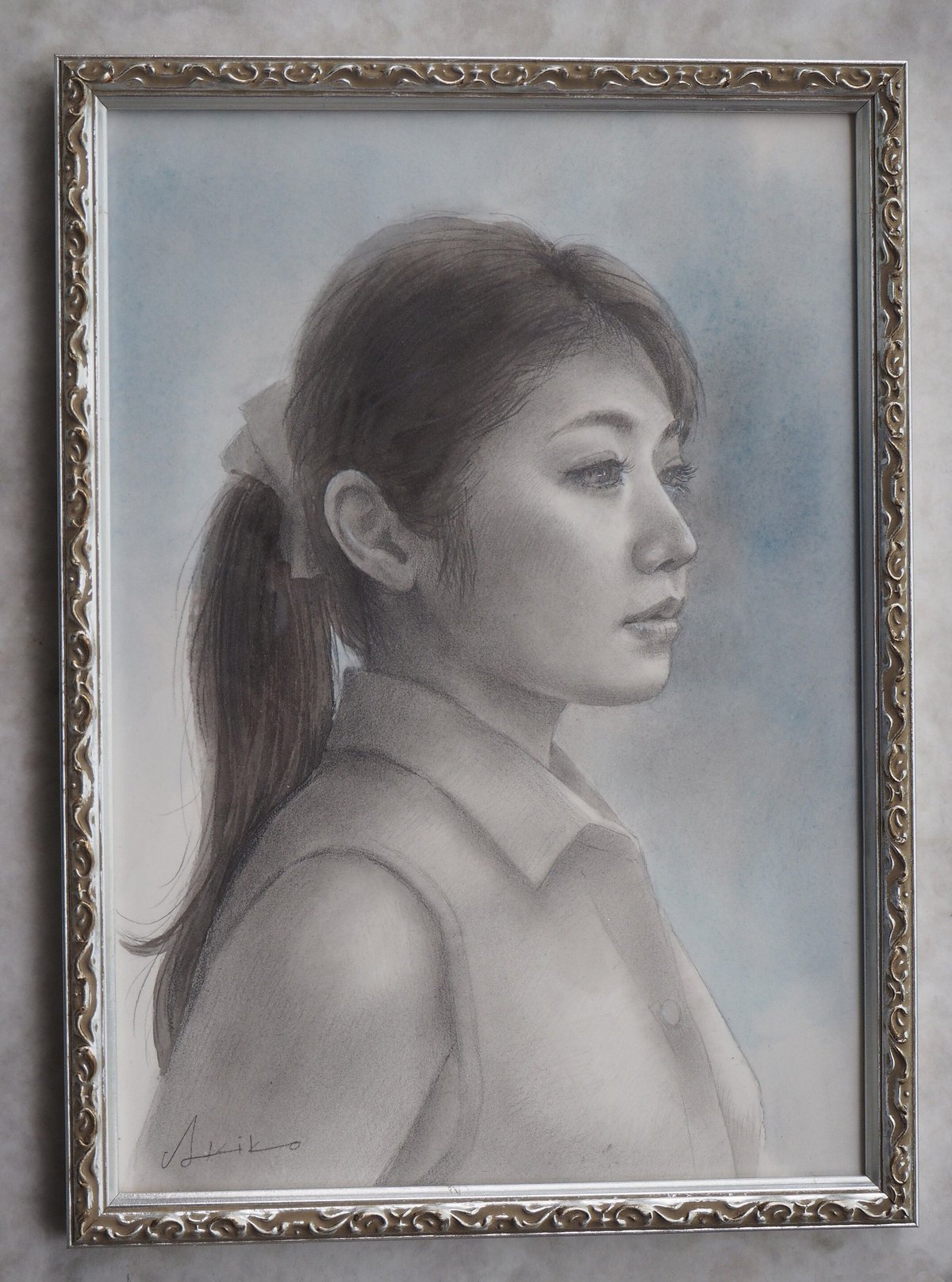 徳田明子「優しいひと」F3号 Tokuda Akiko | 美岳画廊 Gallery Mit