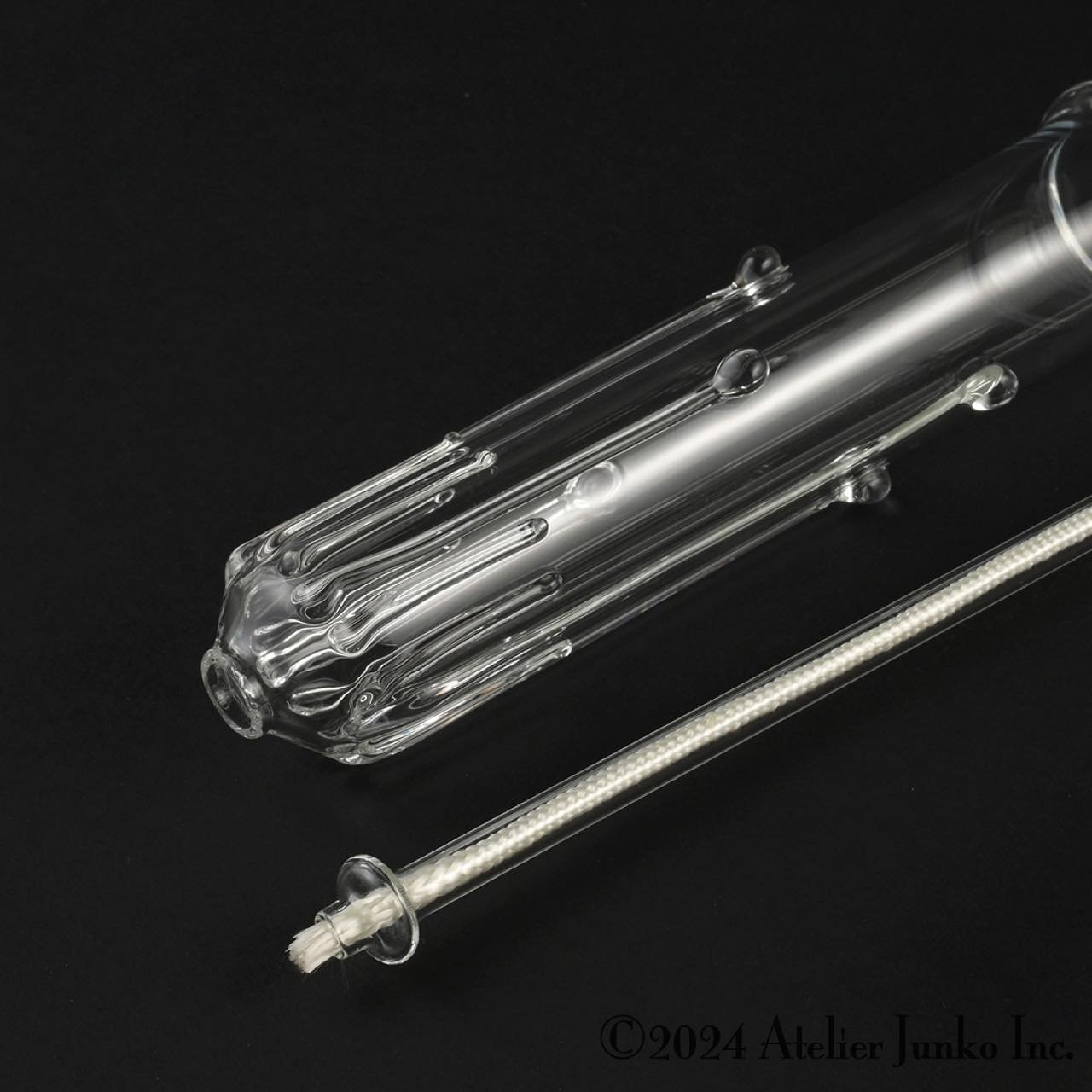 グラスオイルランプ ハンドル付グラススタンド Glass oil lamp with