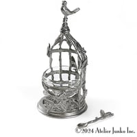 スパイスホルダー＆スプーン　シングルグラス　バードケージ Spice Holder & Spoon Single Glass Bird cage