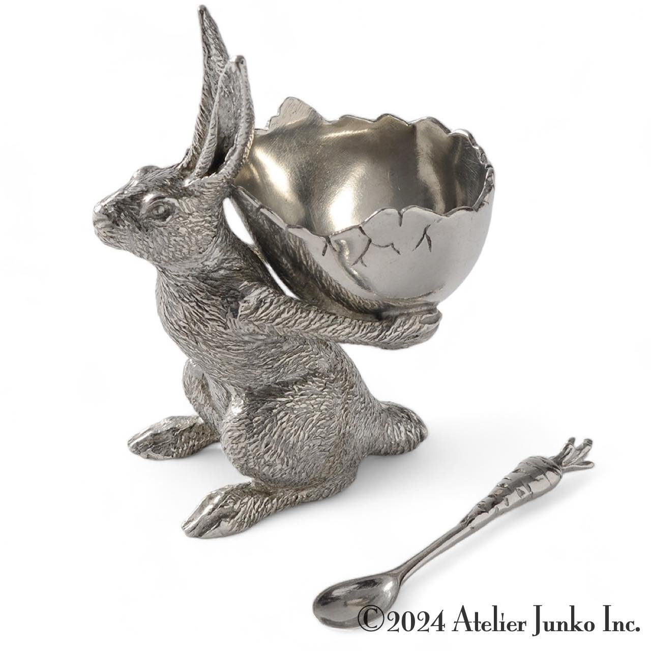 【英国】 エッグセット エッグカップ / スプーン / スタンド エッグスタンド＆スプーン キャリーラビット Egg stand & spoon Rabbit