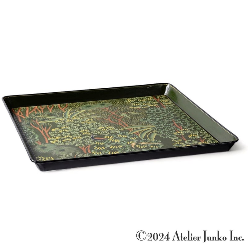 トレー メタル スクエア ピーコック Tray Metal Peacock | Atelie