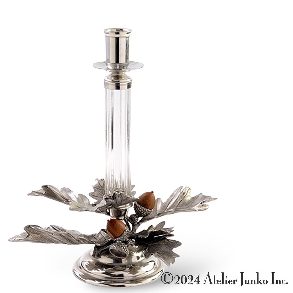 キャンドルスタンド グラス エコン＆オーク S Candlestick Acorn & Oak