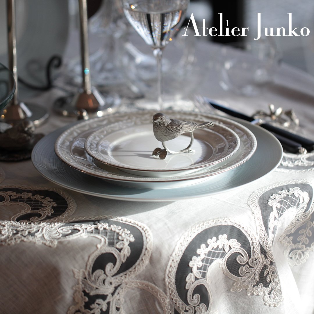 レースエッジ ランナー・テーブルクロス Lace edge runner tablecloth