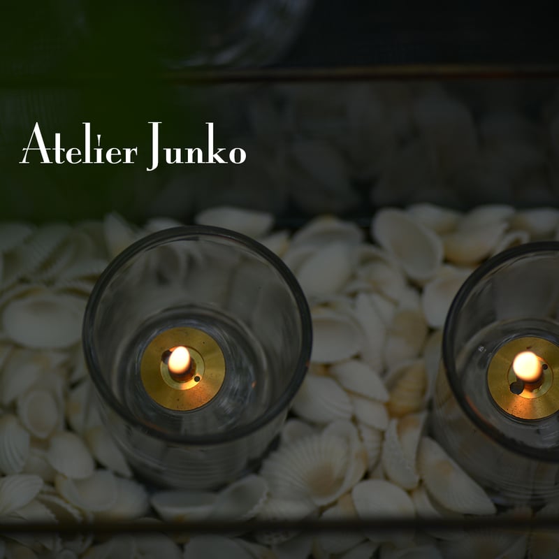 グラスオイルランプ M Glass oil lamp M | Atelier Junko EC