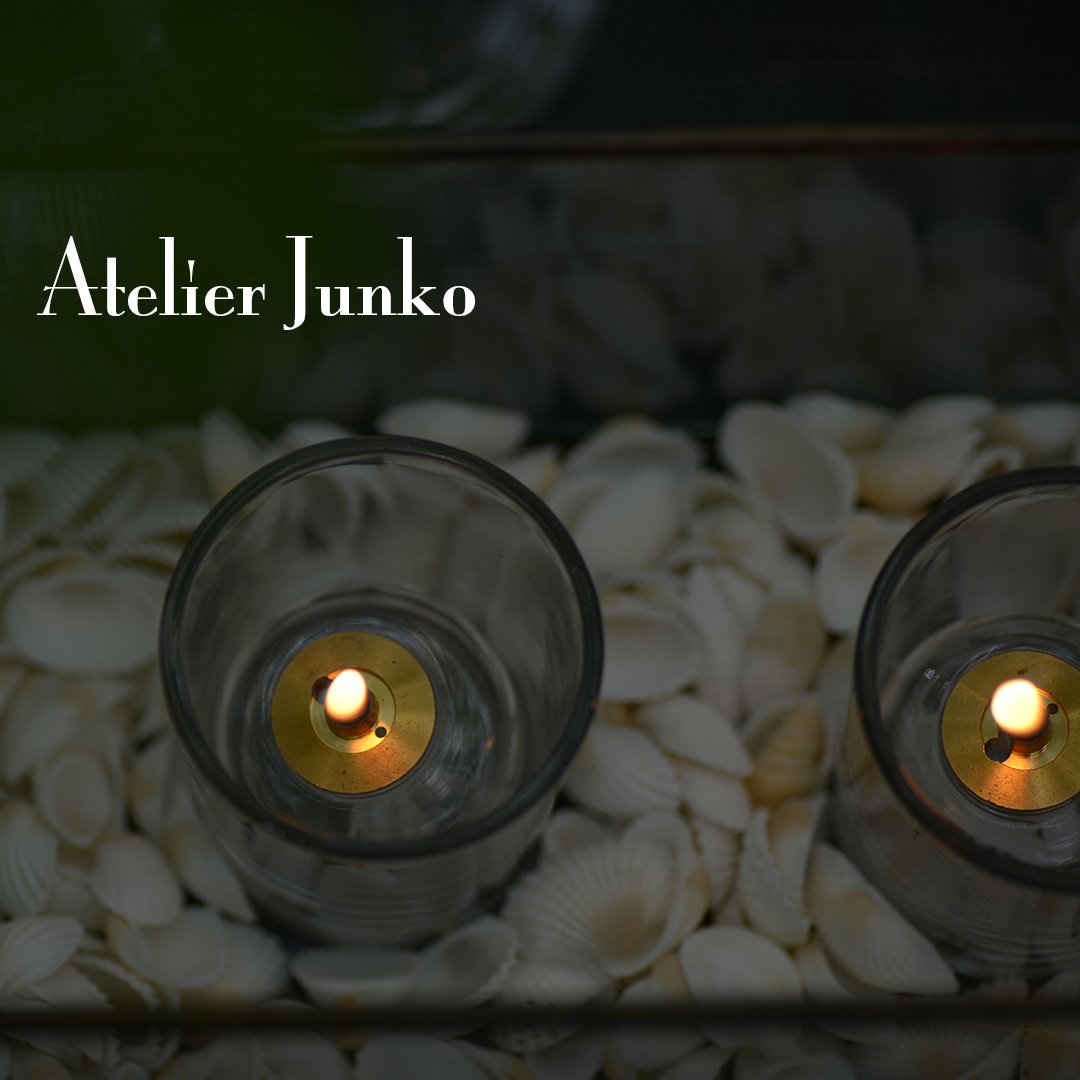 グラスオイルランプ M Glass oil lamp M | Atelier Junko EC