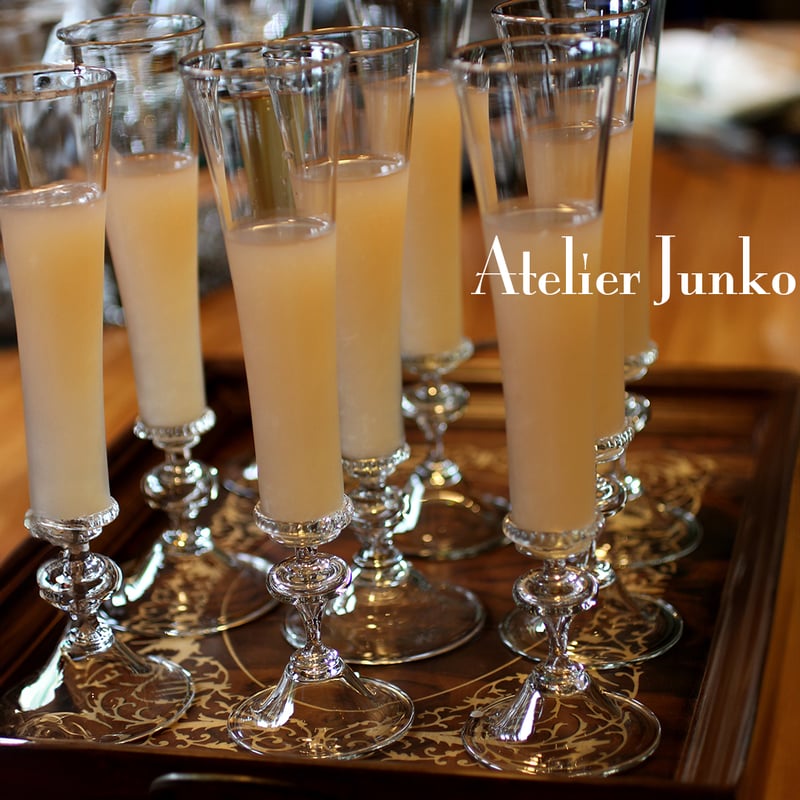 ヒストリカルグラス シャンパンフルート スモークカラー Historical