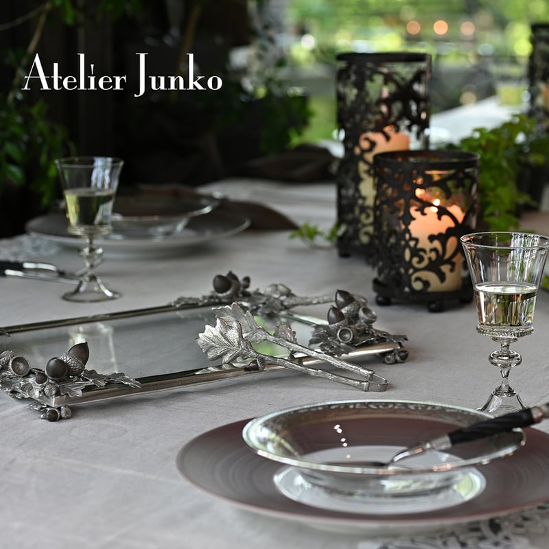 トレー ガラス スクエア ブロンスエコン Tray Square Bronze Acorn |