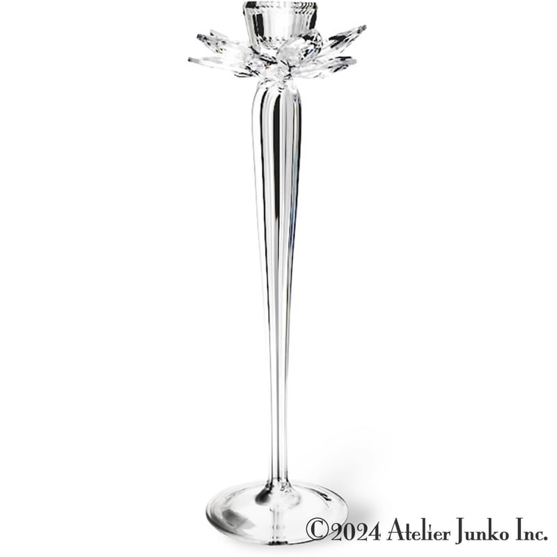 キャンドルスタンド クリスタル フラワー Candle stand crystal flowe