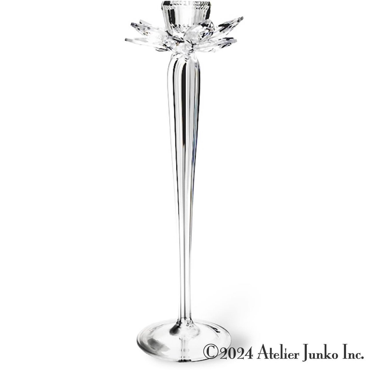 キャンドルスタンド クリスタル フラワー Candle stand crystal flowe