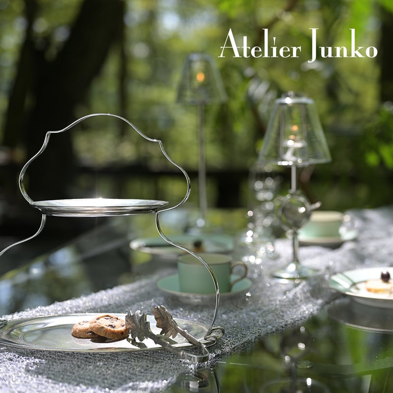 2段ケーキスタンド オーバル 2-tier cake stand oval | Atelier