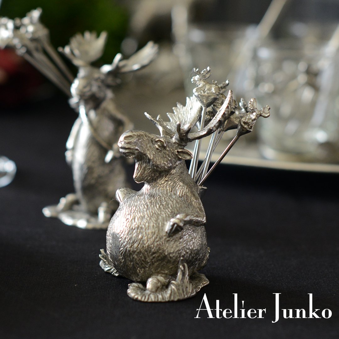 ピックセット ショート ムース Cocktail Pick Set Moose | Ateli