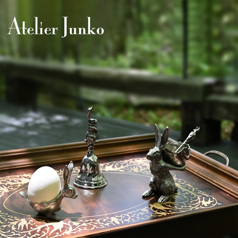 エッグスタンド＆スプーン キャリーラビット Egg stand & spoon Rabbit