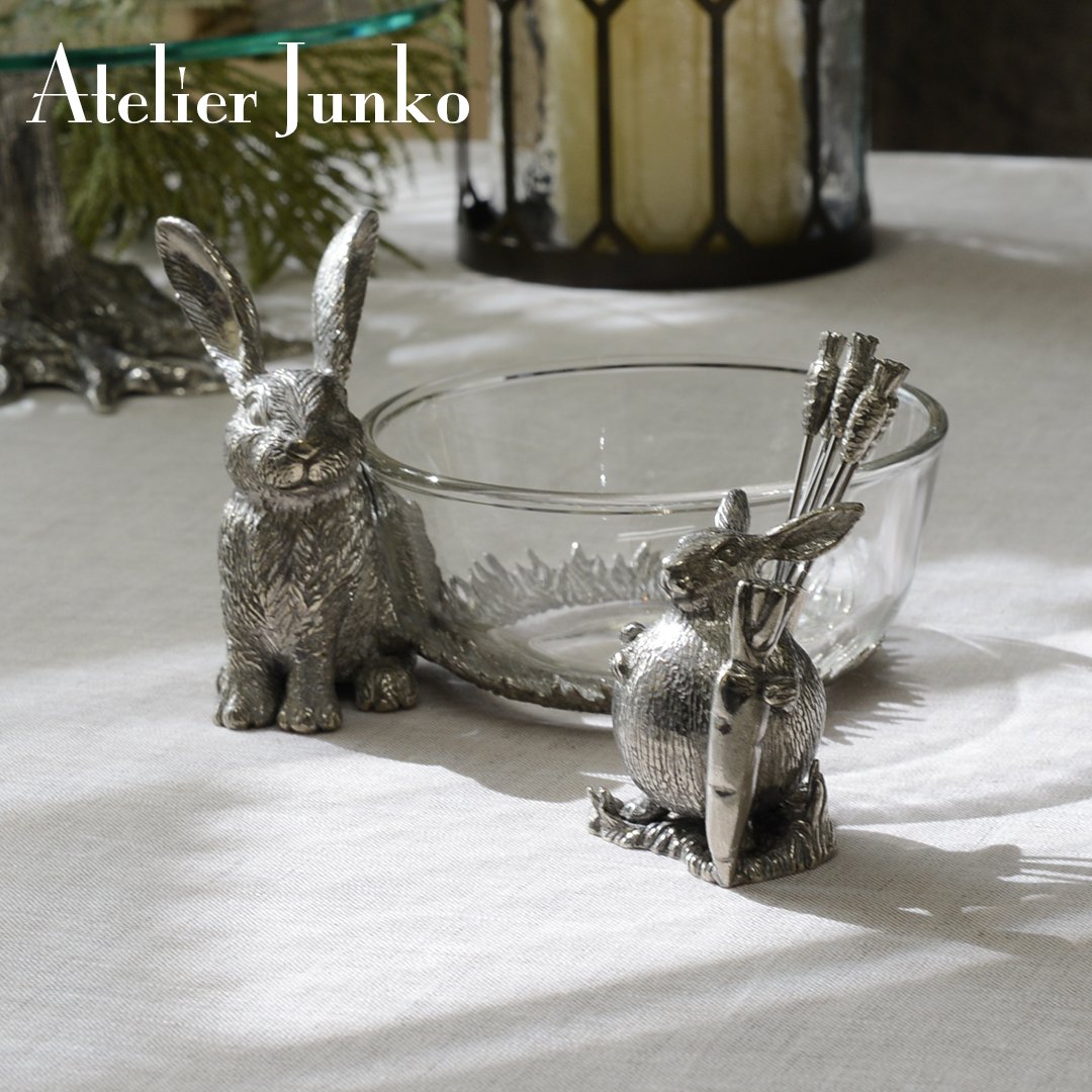 アトリエジュンコ　ピックセット　ラビット ピックセット ラビット＆キャロット Cocktail pick set Rabbit & Ca