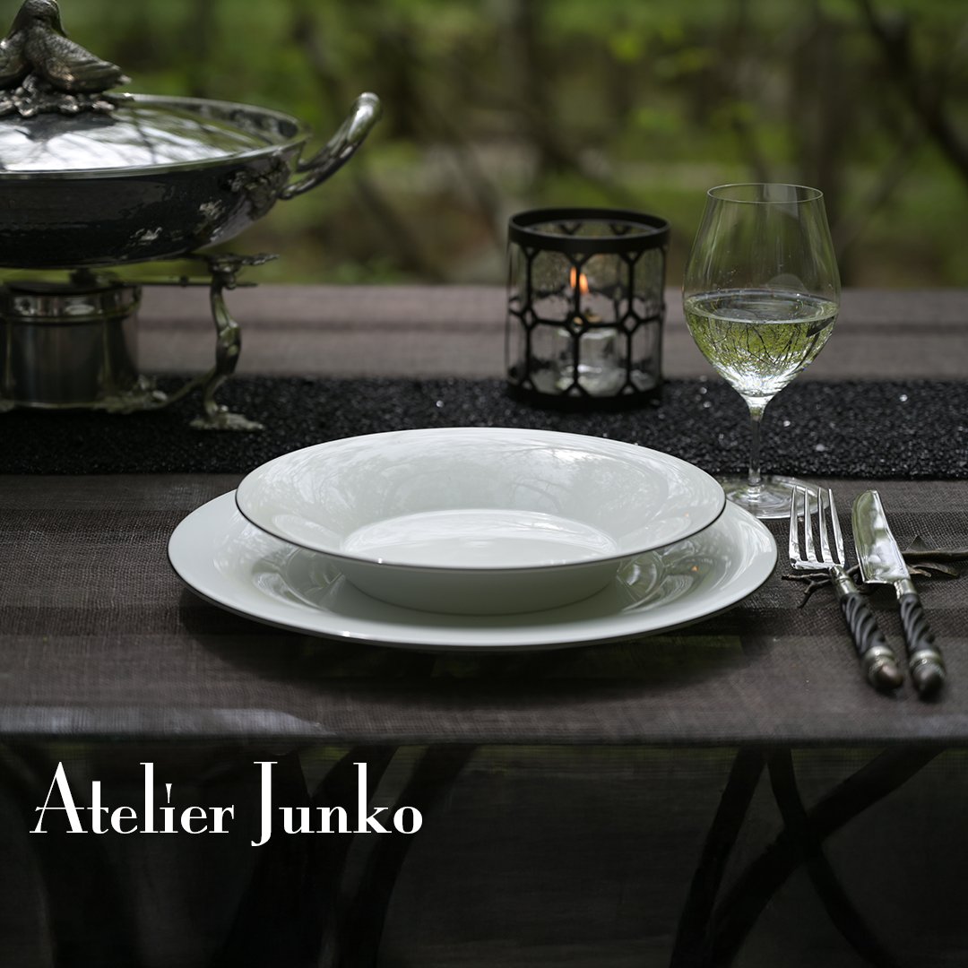 1905年 KPM ベルリン 手描き フィッシュプラター 57×27.5㎝　ma BERLINブラックライン ディナープレート KPM