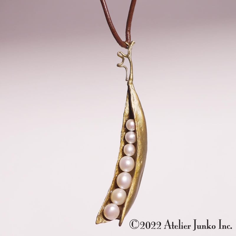 ビーン ペンダント L レザーコード NN-JW7712BZWP | Atelier Jun