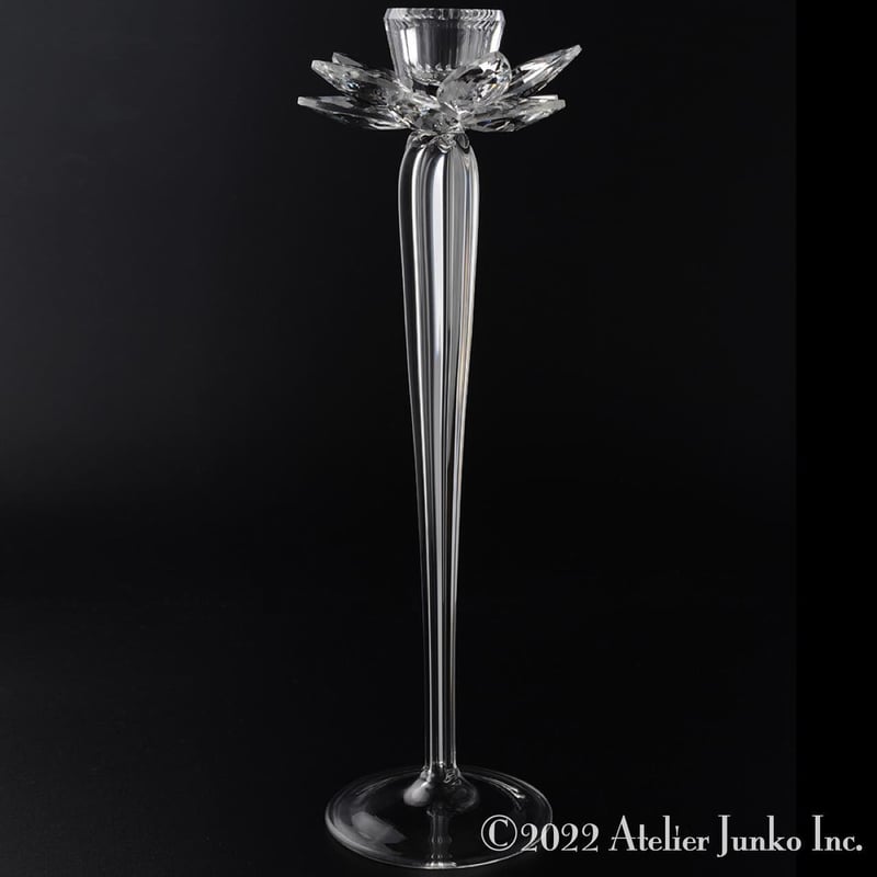 キャンドルスタンド クリスタル フラワー Candle stand crystal flowe