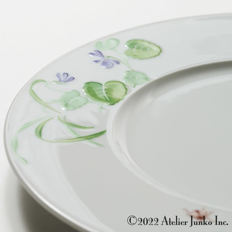 KPMプレート、 FELDBLUME デザートプレート KPM