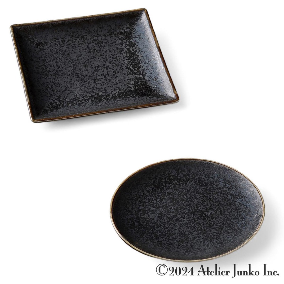 銀彩 家型七段重 正角皿・丸皿 | Atelier Junko EC shop