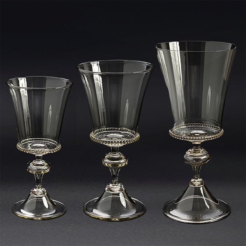 ヒストリカルグラス ワイン スモークカラー Historical glass