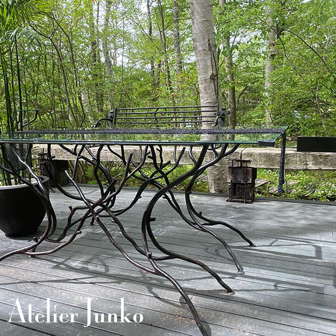 アトリエジュンコ ガラス ブランチアーム コンソールテーブル アンティーク調 コンソール ブランチアーム ガラストップ付 | Atelier Junko EC shop
