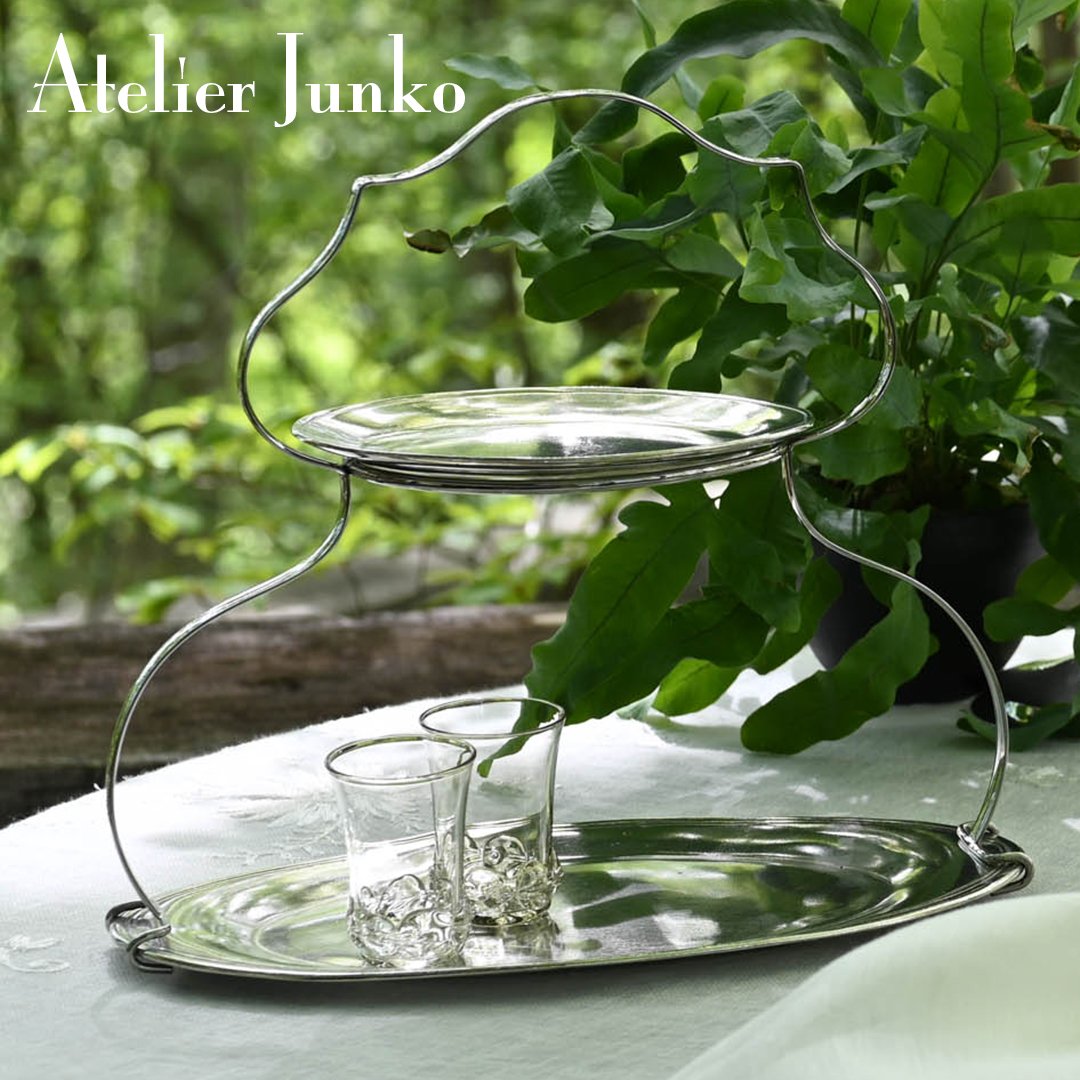 2段ケーキスタンド オーバル 2-tier cake stand oval | Atelier 2段ケーキスタンド オーバル 2-tier cake stand oval | Atelier