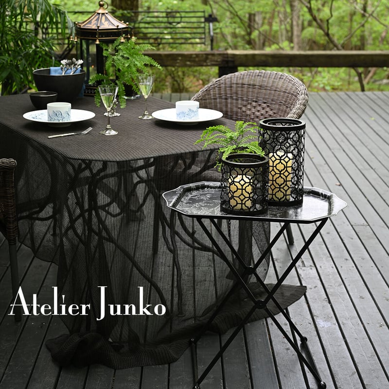 トレー メタル レクタングラ シノワズリ ブラック Tray