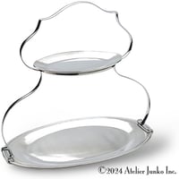 2段ケーキスタンド　オーバル 2-tier cake stand oval
