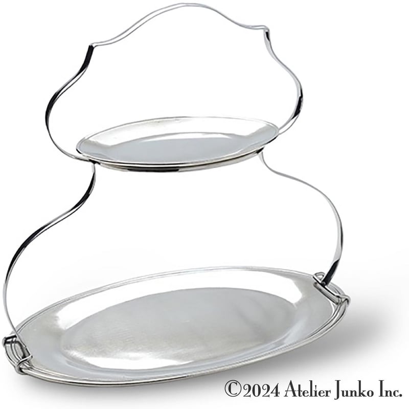 2段ケーキスタンド オーバル 2-tier cake stand oval | Atelier...