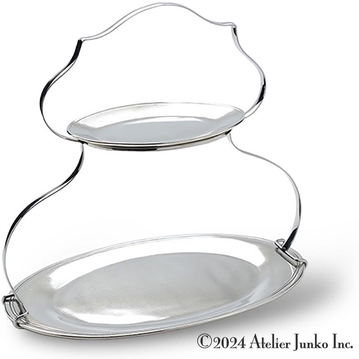 2段ケーキスタンド オーバル 2-tier cake stand oval | Atelier