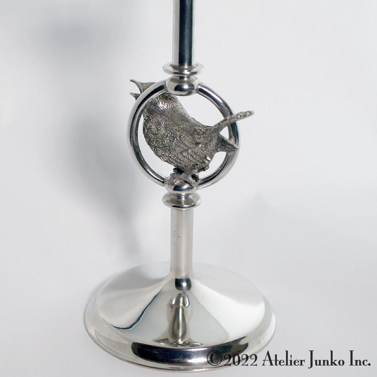 ティーキャンドルスタンド グラスシェード バード Candle Stand Glass 