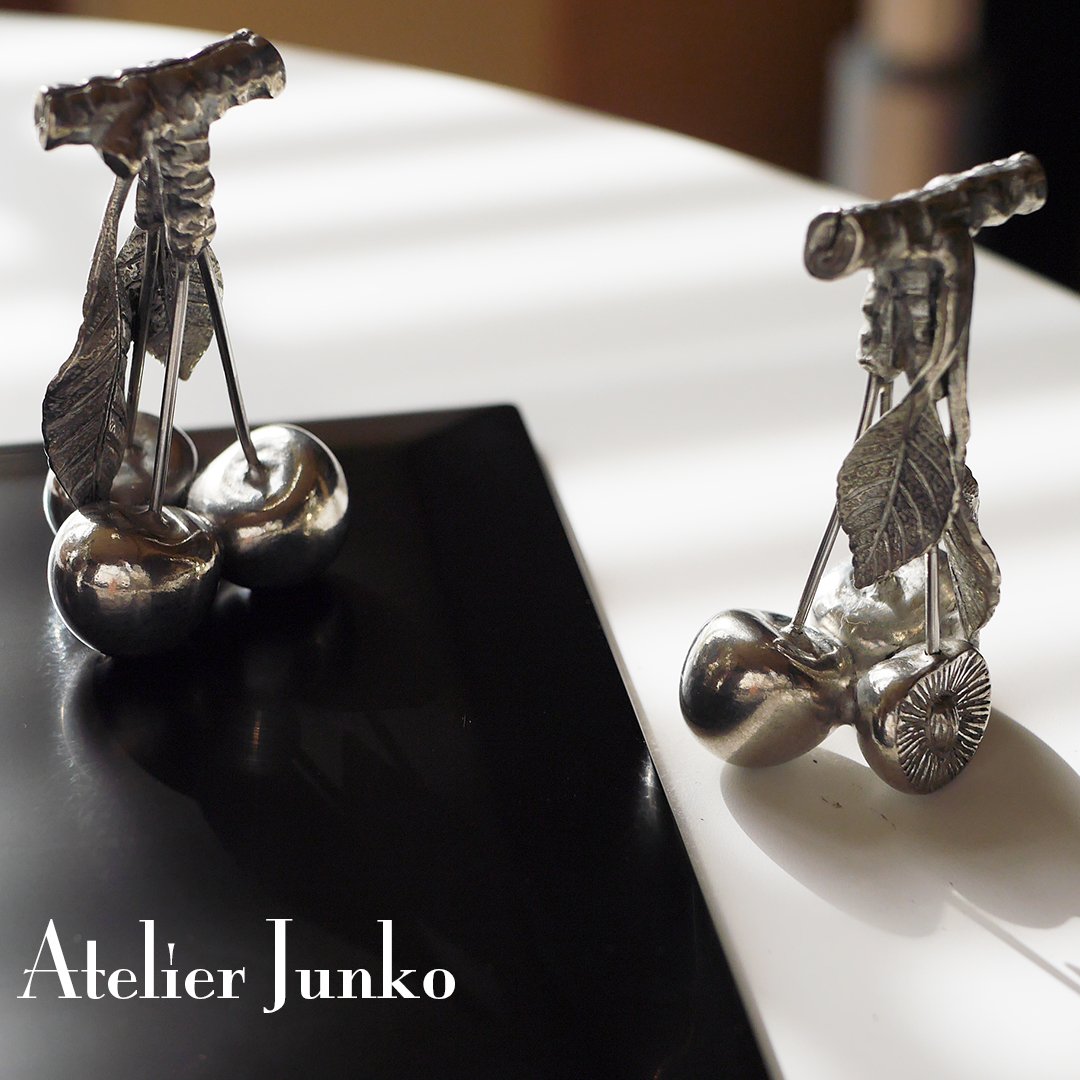 カードホルダー チェリー Card holder cherry | Atelier Junko