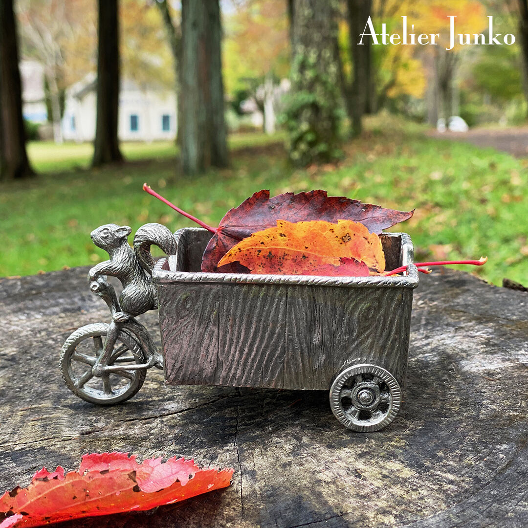 atelier subaco リスのオブジェ スモールカート リス Cart Squirrel | Atelier Junko EC shop