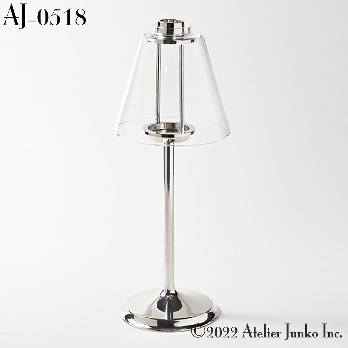 アトリエジュンコ、ガラススタンド ティーキャンドルスタンド グラスシェード Candle Stand Glass Shade |