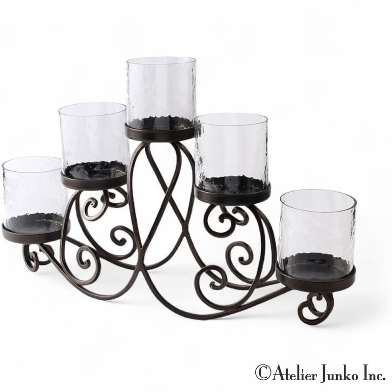 キャンドルスタンド 5ホルダー ロートアイアン Candleholders 5 holders