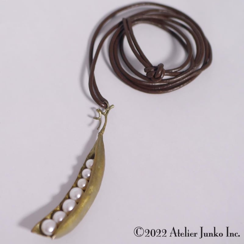 ビーン ペンダント L レザーコード NN-JW7712BZWP | Atelier Jun