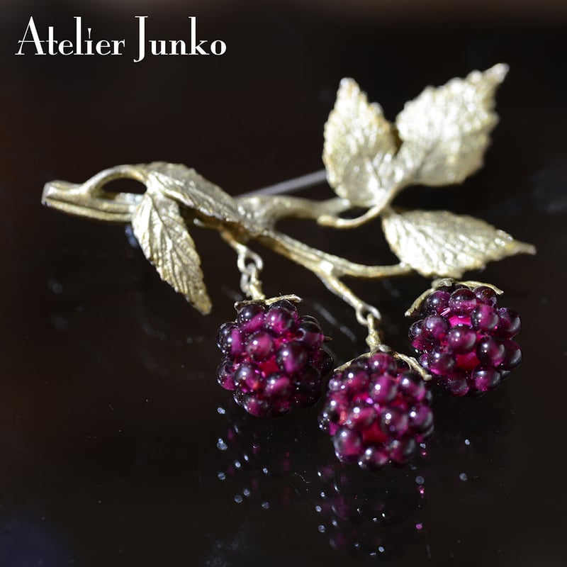 ラズベリー ブローチ NN-JW5554BZGN | Atelier Junko EC shop