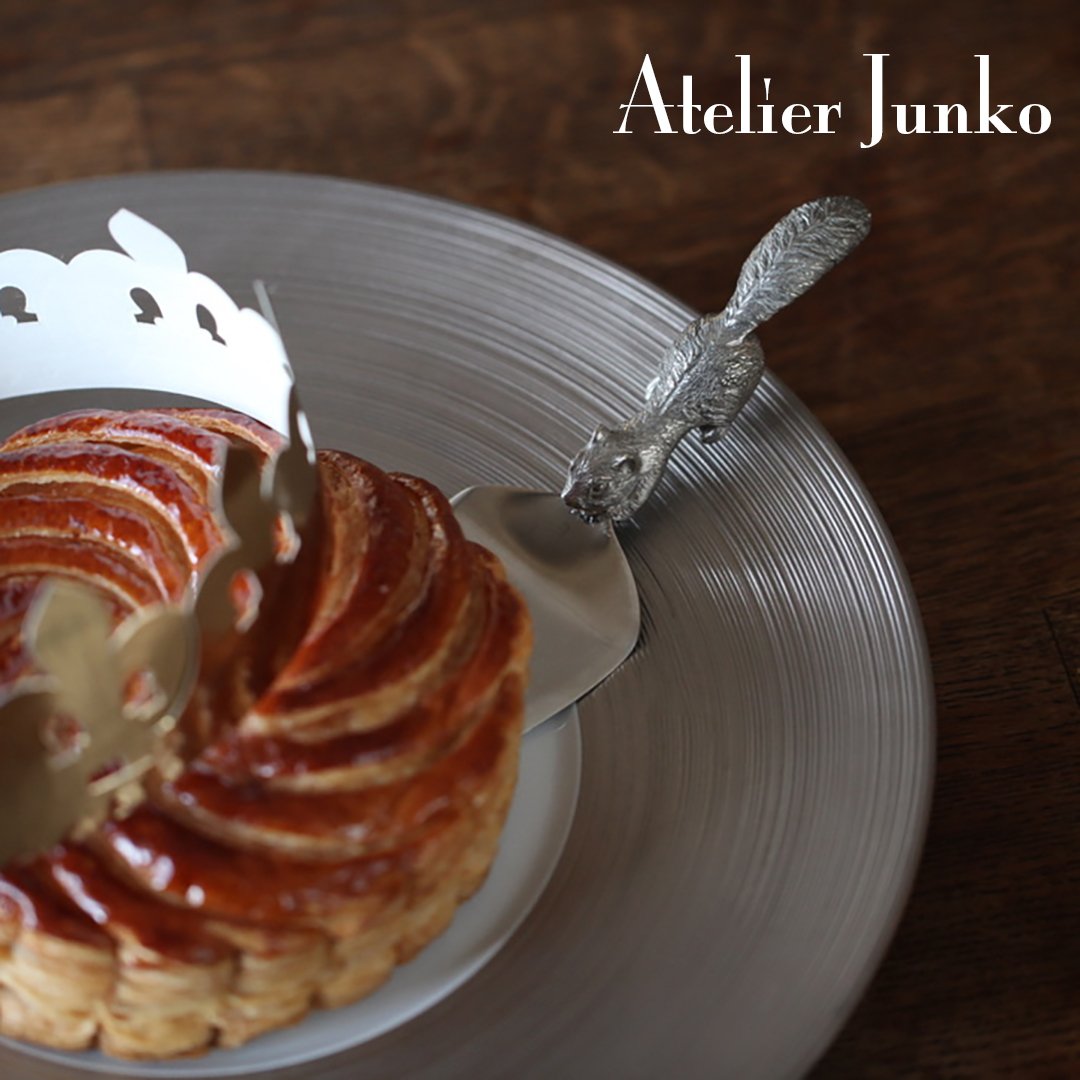 アトリエジュンコ監修ケーキ皿 ケーキサーバー リス Cake Server Squirrel | Atelier Junko