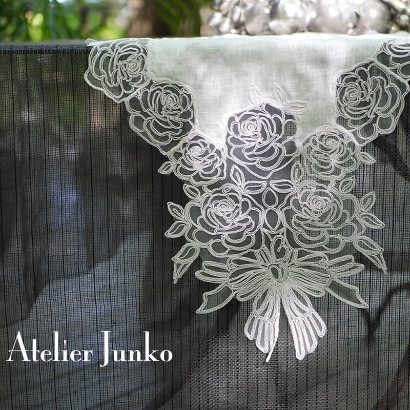 レース ローズ ランナー 45×220cm Lace Runner Rose | Atelie 