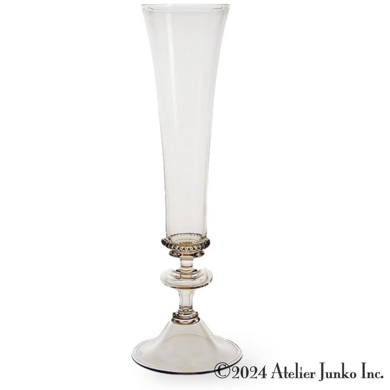 ヒストリカルグラス シャンパンフルート スモークカラー Historical