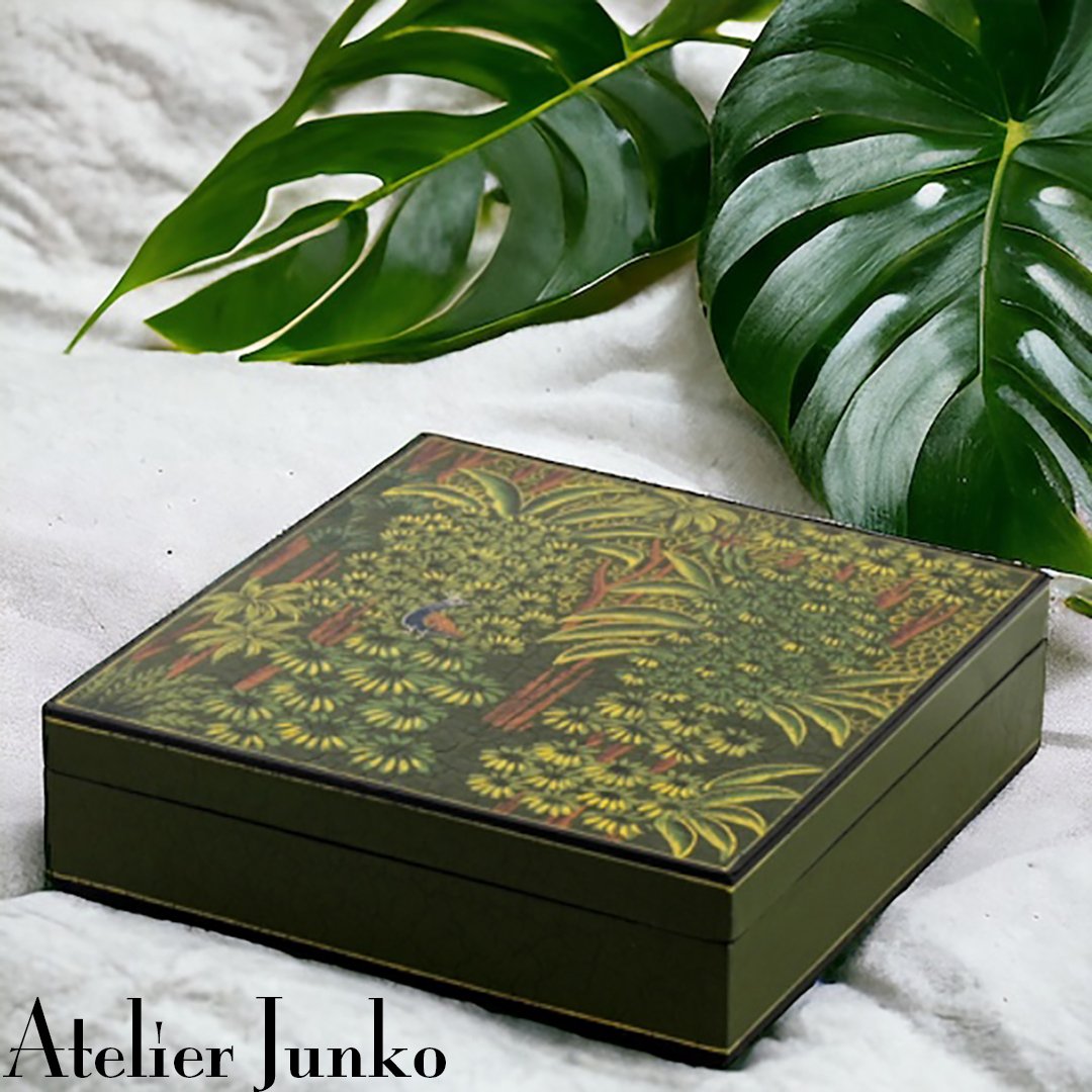 ボックス ウッド スクエア ピーコック Box Wood Peacock