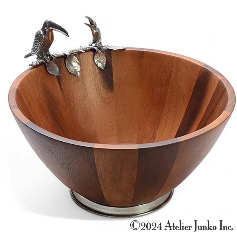サラダボウル ウッド トゥーカン Salad Bowl Toucan | Atelier Ju サラダボウル ウッド トゥーカン Salad Bowl Toucan | Atelier Ju