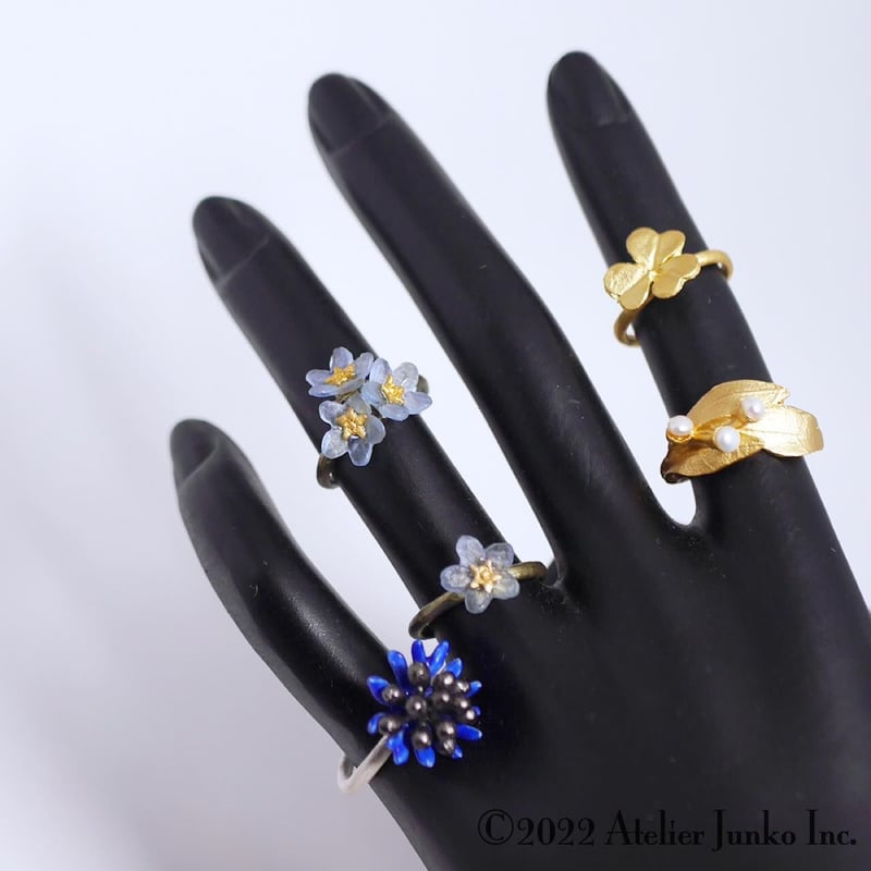 フォーゲットミーノット(忘れな草）リング シングル NN-JW8439BZ