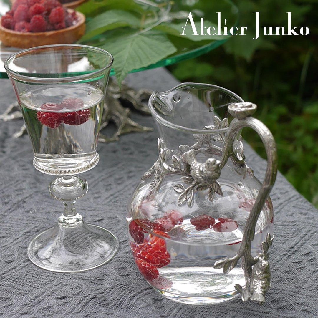 ガラス製ピッチャーとカップセット 流木 メゾンドリュストル